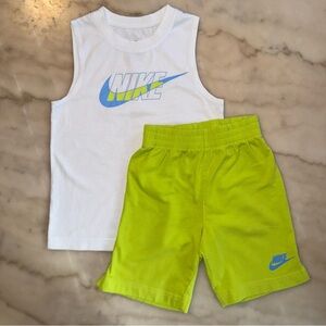 Boys Nike tank top and short set size 7 like new